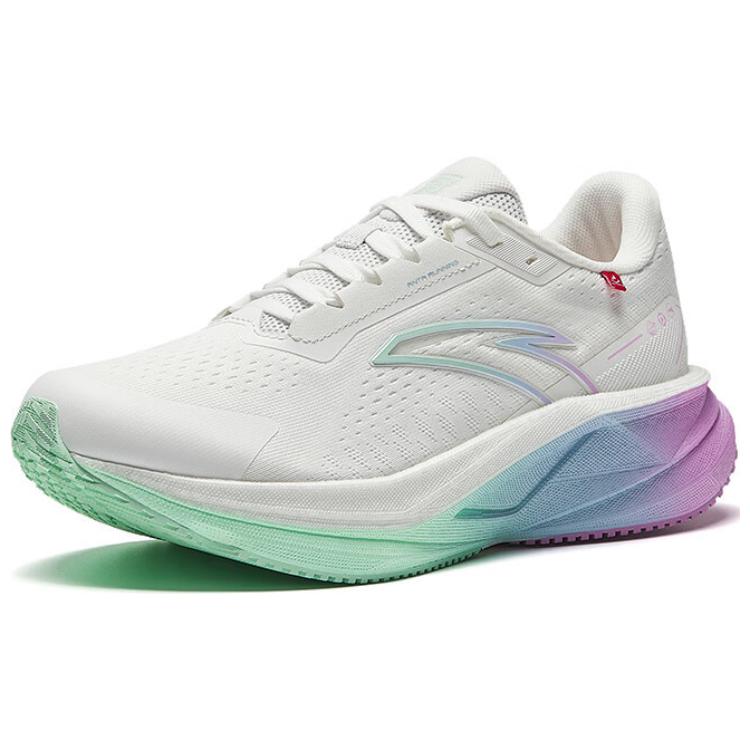 Anta Champion 3SE Comfortable Versatile Shock Absorbing Durable Rebound Low Top Casual Running Shoes Women Sneaker White Purple Green 122515532-6