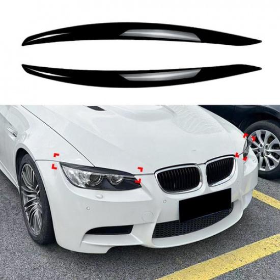 Для BMW 3 серии BMW E90 E92 E93 M3 Автомобильные накладки на фары, черные