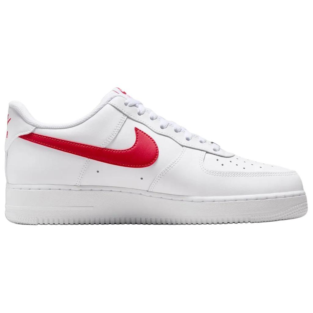 Nike Air Force 1 07 Comfortabele Pasvorm Ademende Ondersteuning Sneakers Heren Sneakers Wit Rood FJ4146133