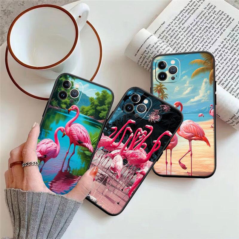 IK28 Flamingos Pink New High-End Shell Phone Case for iPhone SE X XS XR 16E 17 11 Pro Max 8 7 6 6s Plus Air