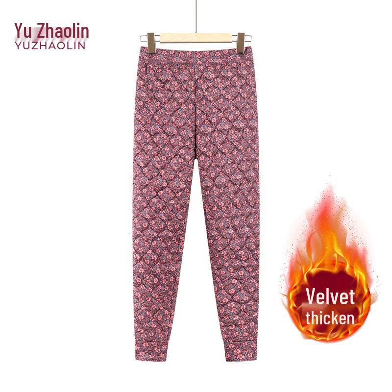 YUZHAOLIN Elderly Women's Thickened Fleece-Lined Winter Warm Pants