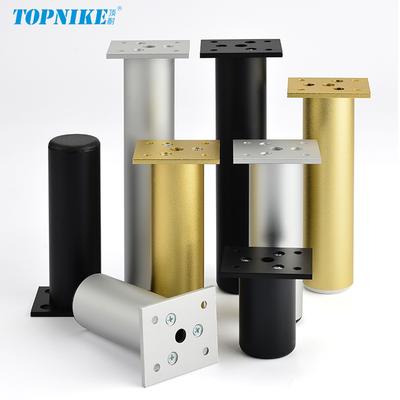 Gambe di Supporto per Mobili Regolabili Staffe Gambe Tavolino Gambe Letto Gamba Divano Piedi Scrivania Sostituzione Piedi Rotondi Metallici per Armadio