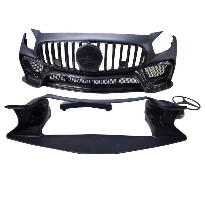 Compatible Front Bumper for 2016+ Mercedes-Benz AMG GT, IMP Style, Semi-Carbon Material