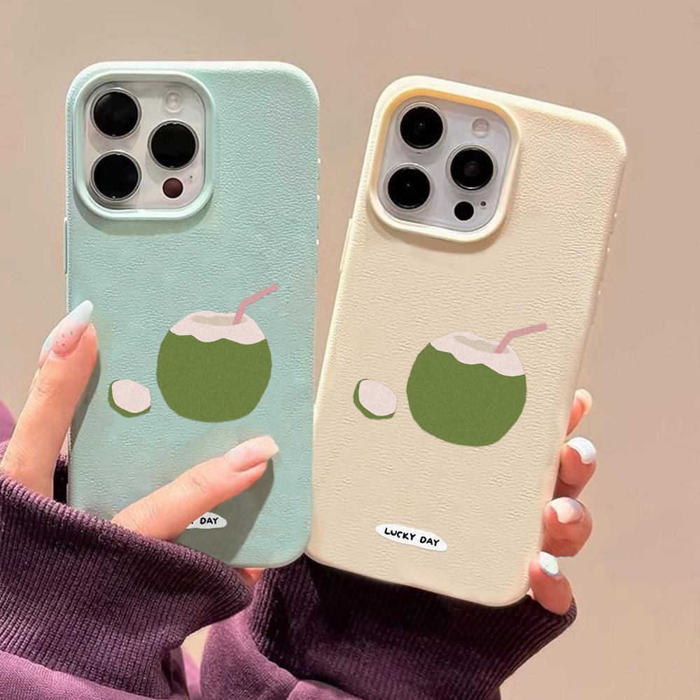 Phone Case for iPhone 11 13 Case iPhone 12 14 15 16 Pro Max 12 Pro 15 Plus Leather Painted Waterproof Drop-proof and Wear-resistant Cartoon