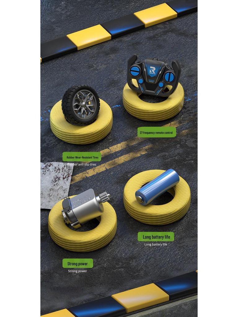 Mașină RC de curse cu telecomandă pentru copii - Patru direcții, reîncărcabilă, viteză mare, model durabil, jucărie pentru băieți