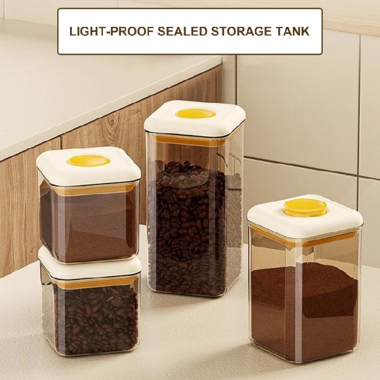 Rectangular Food Grade Storage Container Press Close Vacuum Seal Stackable Space Efficient Kitchen Organizers Use