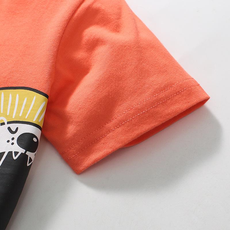 Summer children's T-shirt cartoon boy's top short-sleeved girl's T-shirt bottoming shirt pure cotton T-shirt