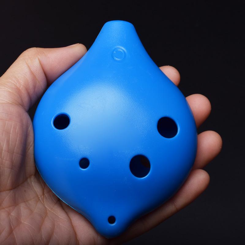 

Six-Hole Resin Ocarina Alto AC Tone Drop-Proof Beginner Instrument for Children and Adults синий
