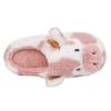 Unisex Plush Cotton Slippers: Warm, Thick-Soled Indoor Footwear for Men and Women