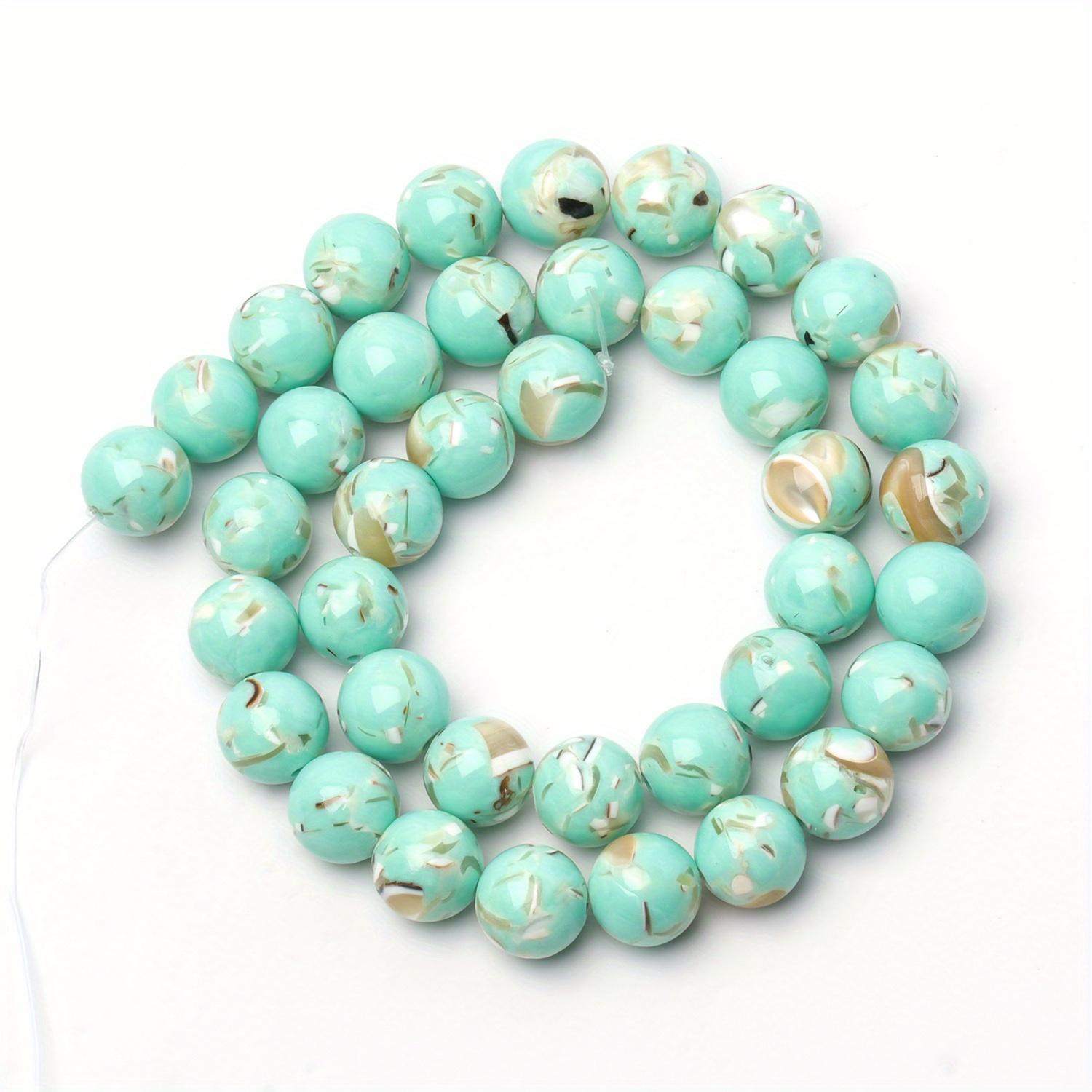 

1 нить/пакет, разноцветные бирюзовые круглые свободные бусины для изготовления ювелирных изделий, браслет, ожерелье, 15 дюймов(Размер:4мм 6мм 8мм 10мм 12мм) 8mm(0.315in) светло-синий