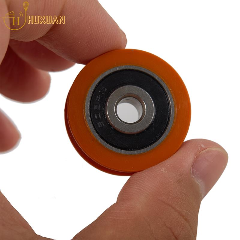 High Quality 6*29*8mm Orange U Groove Bearing U-shaped Bearing Wheel POM Pulley Guide Roller Wheel For Door Window Drawer Pulley