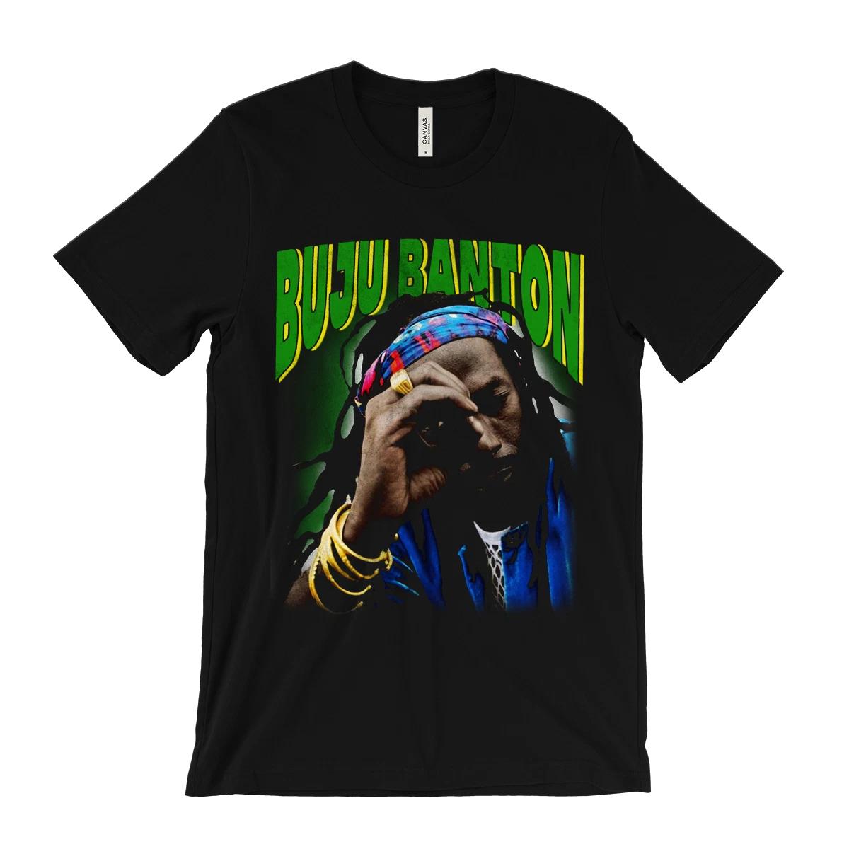 Футболка Buju Banton - Ямайский регги дэнсхолл музыкант - 90-е рэп винтажная футболка L