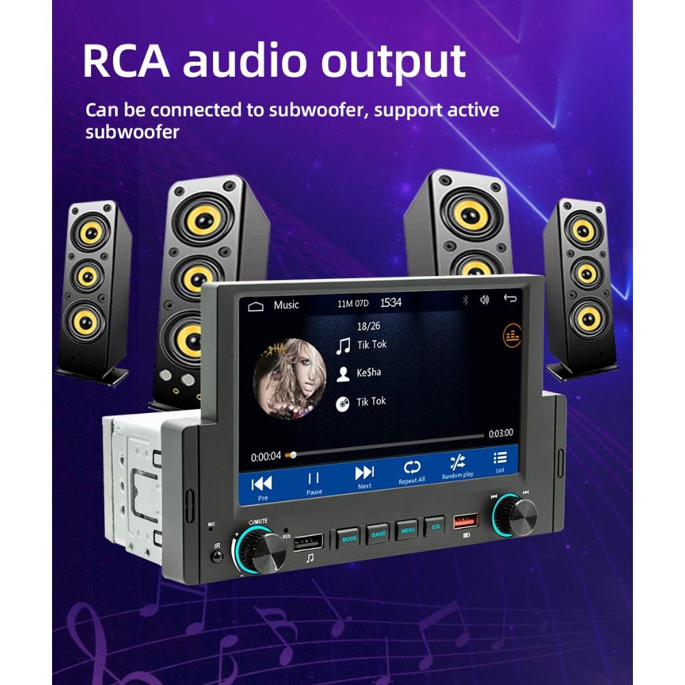 6.2 Inch 1Din Wire&Wireless CarPlay Android Auto Screen Radio Car Stereo BT MP5 Car Play 2USB Audio System Car Accessories