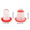 Chick Feeder and Waterer Combo 3.3Lbs Chicken Feeder 0.26 Gallon Chicken Waterer Birds Poultry Feeding Equipment