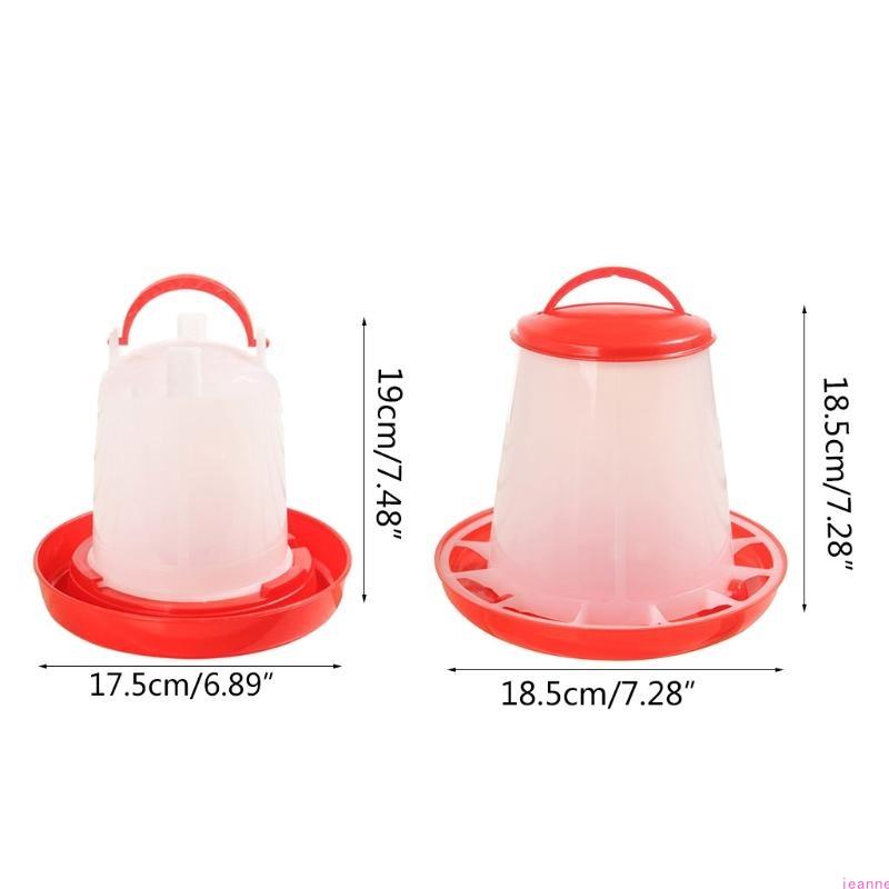 Chick Feeder and Waterer Combo 3.3Lbs Chicken Feeder 0.26 Gallon Chicken Waterer Birds Poultry Feeding Equipment