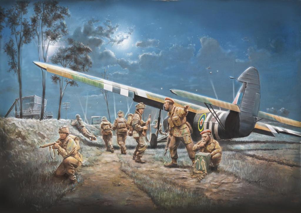 Platz Italeri Scale WWII British Horsa Plastic Model Kit with British Paratrooper Figure 1/72 AS.51 Mk.I (IT1356)