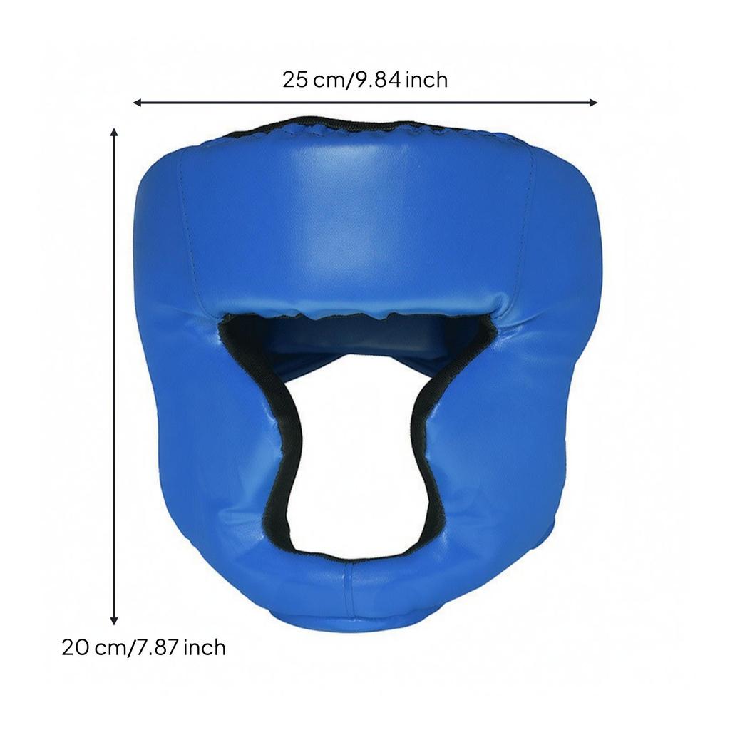 Padded Boxing Headgear Shock-Absorbing Sparring Head Guard Adjustable Guarding