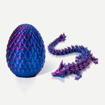 3D Printed Dragon Articulated Dragon and Egg For Home Office Car Decoration