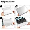 Hard Case & Keyboard Cover & Screen Protector For Macbook Air 13.6 M2 A2681 2022