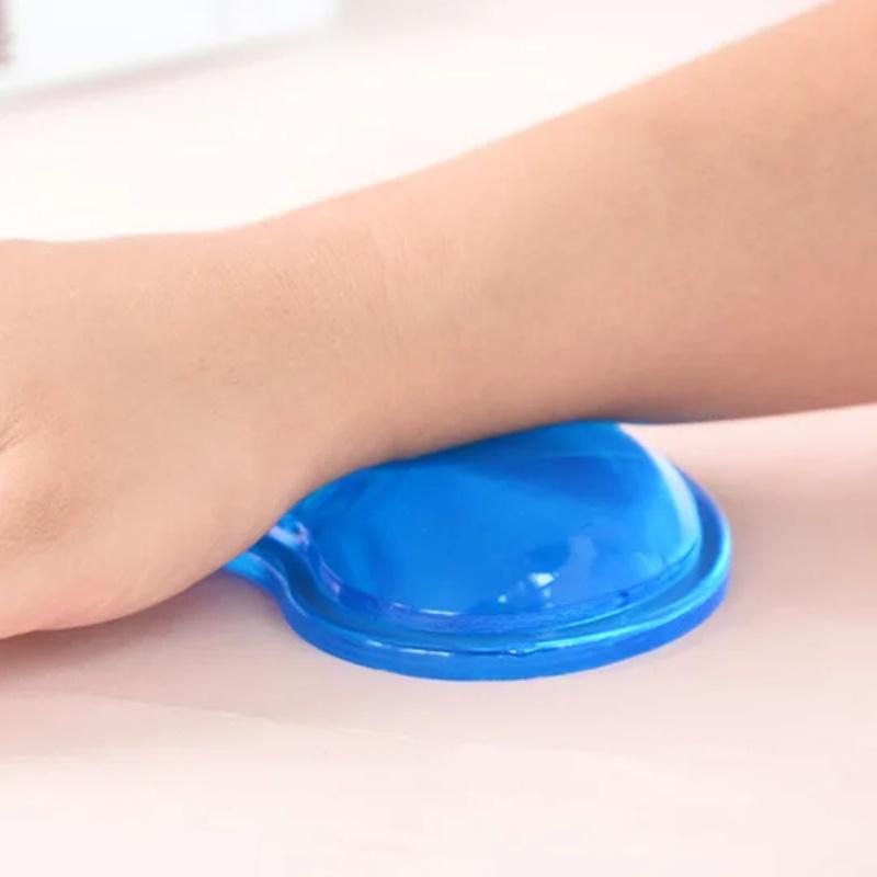 Silicone Heart-shaped Computer Mouse Wrist Pad 3D Wavy Comfort Gel Computer Mouse Hand Wrist Rests Support Cushion Pad