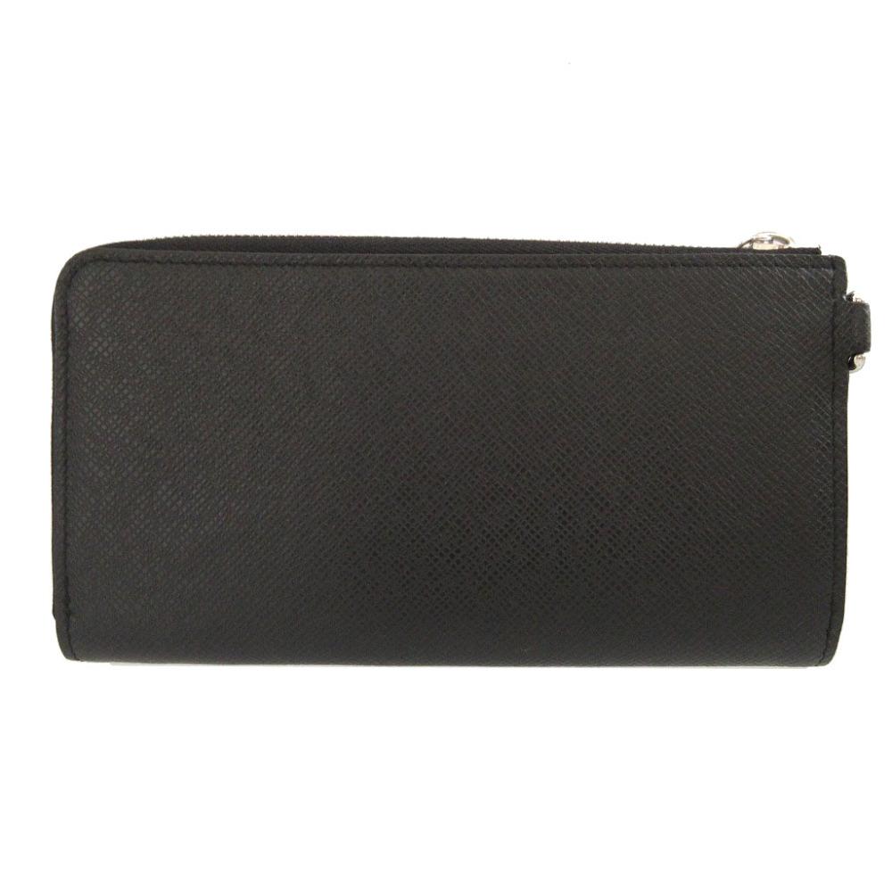 Used AUTHENTIC LOUIS VUITTON M69409 L-shaped fastener Taiga Zippy Dragonnes wallet