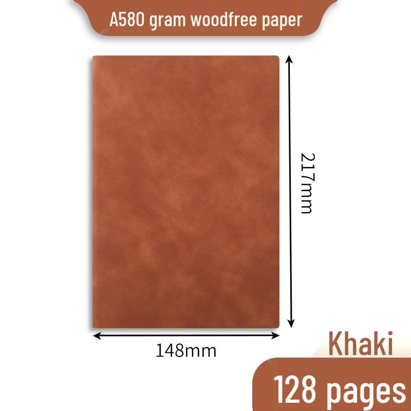 Retro Suede A5/B5 Custom Business Notebook – Soft Leather Diary with Logo Print