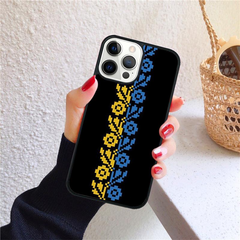 

U-U-U-kraine Style Ukrainian Ethnic Phone Case Cover For iPhone 17 Air 16 15 14 12 13 Pro Max Plus coque Fundas iPhone 14pro max
