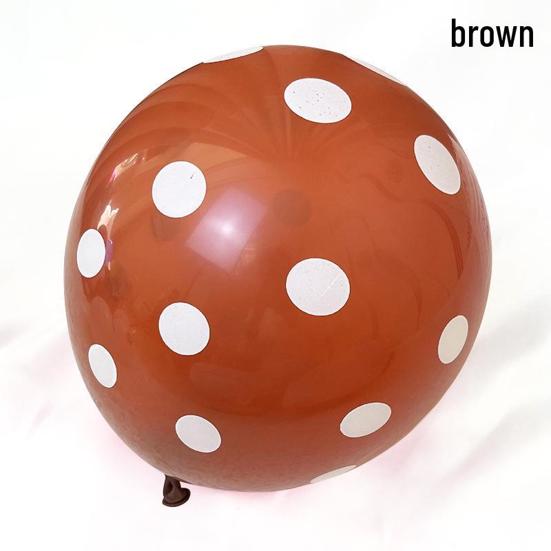 12-Inch Thickened Polka Dot Latex Balloons for Birthday, Party, Wedding, Room Decorations in Candy Colors.