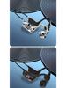 AKZ-G9 Vibration Bone Conduction Bluetooth Earphones with Card Slot, Digital Display, Neckband Design, and Long Battery Life.