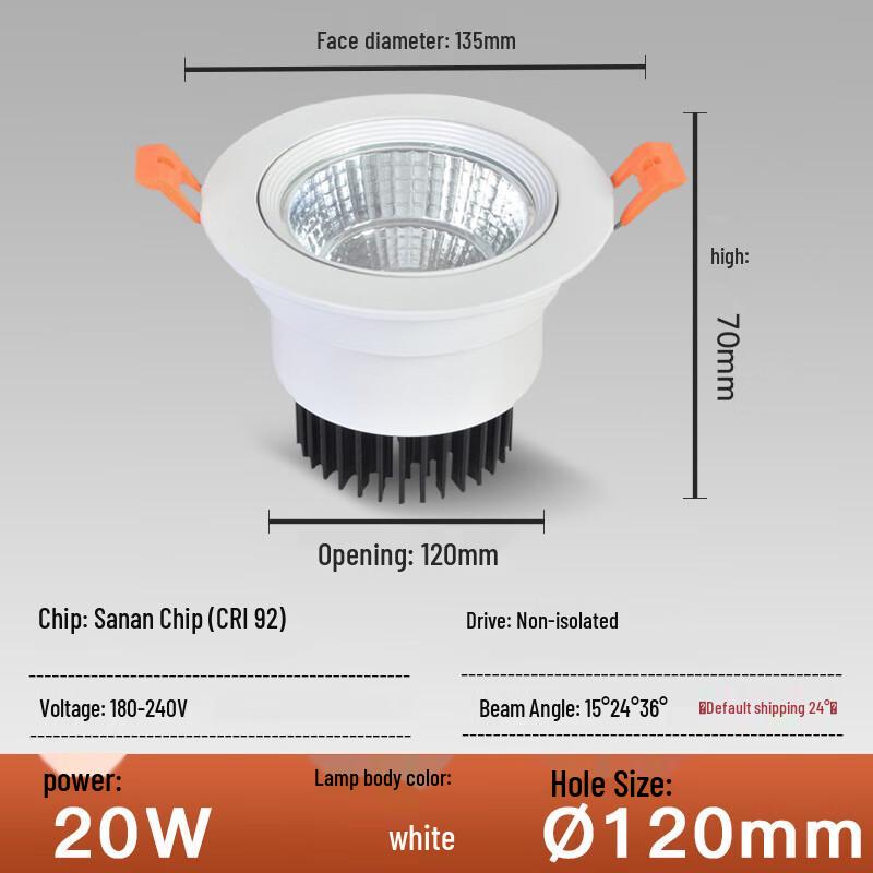 

Pailide Recessed LED Ceiling Downlight
