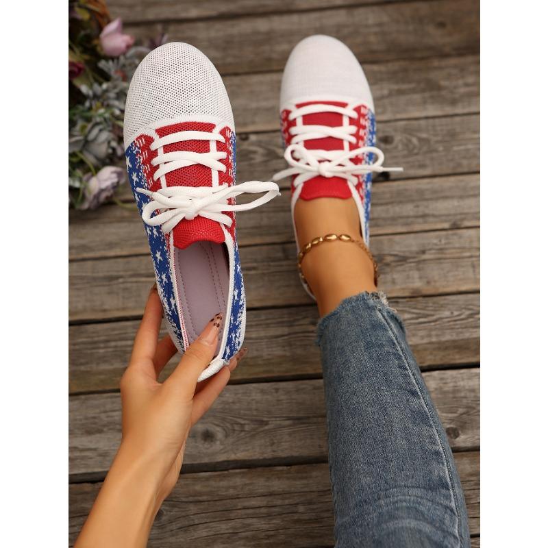 Large Size Fly-woven Light Mouth Single Shoes Women's Color Matching Breathable Foot Cover Four Seasons Work Shoes Nude Shoes