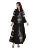 SZ010 Damen Patchwork Gestreiftes Abaya Langes Kleid - Nahöstlicher Muslimischer Stil Robe