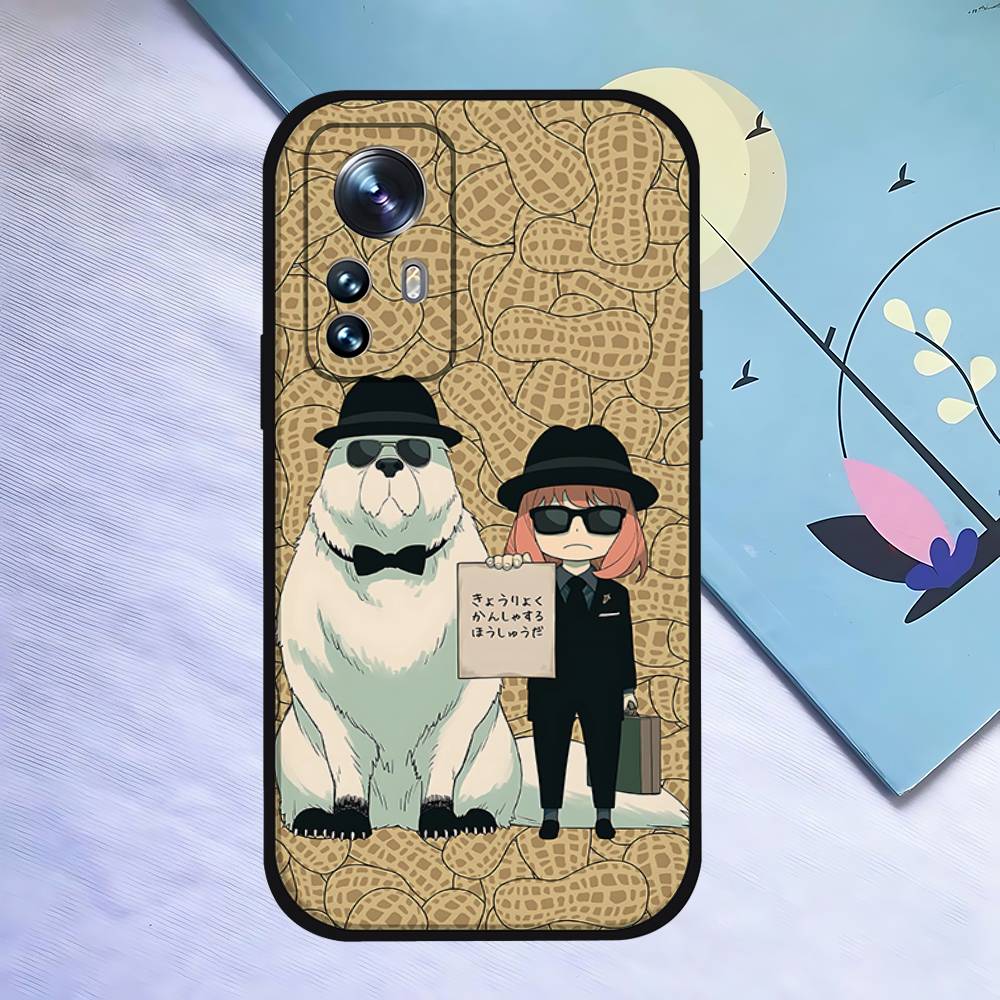 

Милый Чехол для Телефона W-SPY X FAMILY-H для Тонкого Черного Xiaomi 11 12 Redmi Note 11 5G 8T 9A 9 10T Note 8 9 12S Ultra Ударопрочный Prot Redmi Note 9