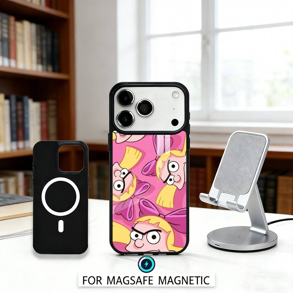 1PC H-Hey A-Arnolds Phone Case For iPhone 17,16,15,14,13,12,Pro,Max For Magsafe Magnetic Wireless Charging