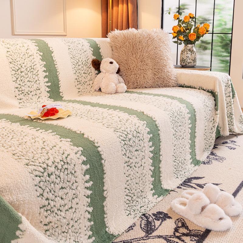 Autumn and Winter Thickened Plush Sofa Towel Full Cover 2025 New High-end Living Room All-inclusive Cover Cover Cloth