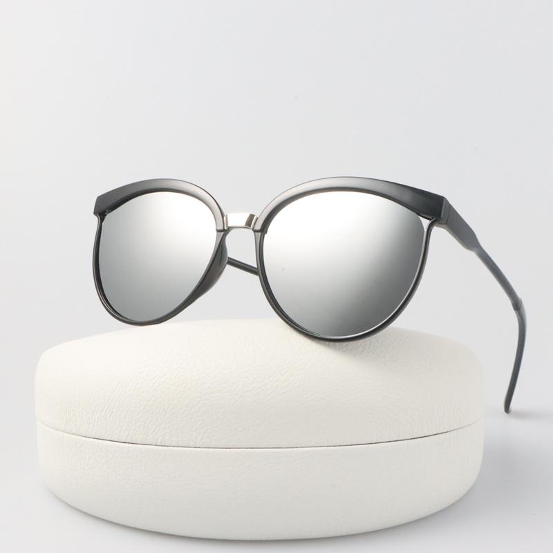 Round Cat Eye Sunglasses Woman Brand Designer Vintage Sun Glasses Female Fashion Shades Multicolor Big Frame