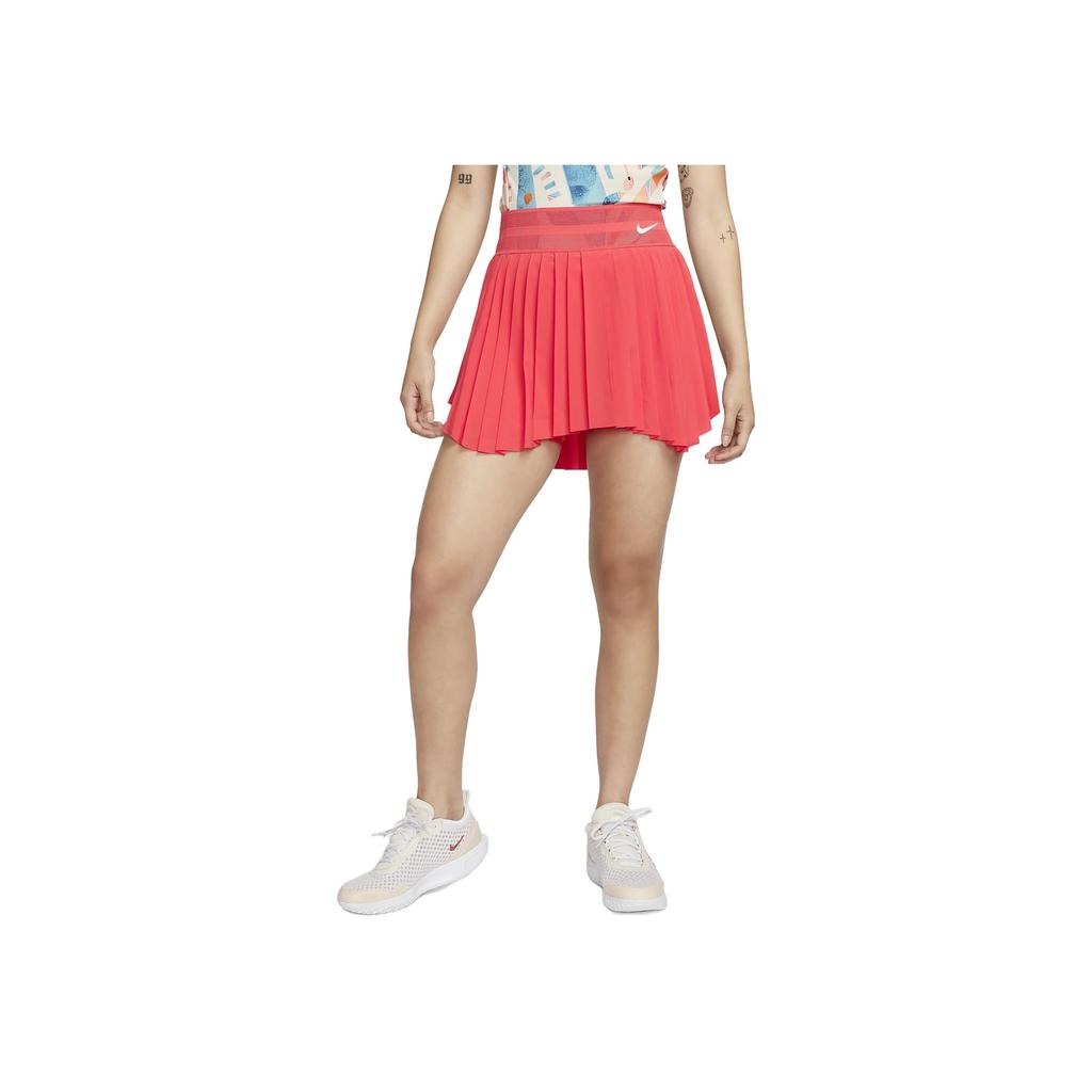 Nike Tenisové sukně Court Dry Fit Slam Jednobarevné Elastický pas Krátká ležérní sukně Dámské sukně Červená DR6855-850