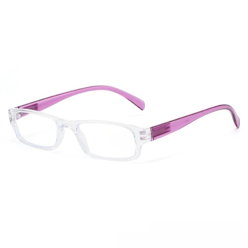 

Сверхлегкая квадратная оправа высокой четкости, очки для чтения с защитой от синего света, мужские и женские, модная ПК-оправа, очки для пресбиопии +400 degrees прозрачный