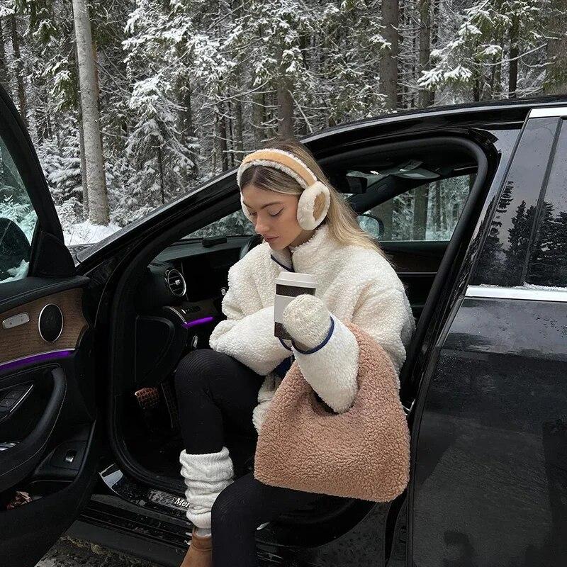 Căști pentru urechi, moale, mai încălzite de iarnă, căști pentru urechi, de pluș, pentru femei, bărbați, pliabile, de culoare solidă, căști pentru urechi, în aer liber, cu protecție împotriva frigului