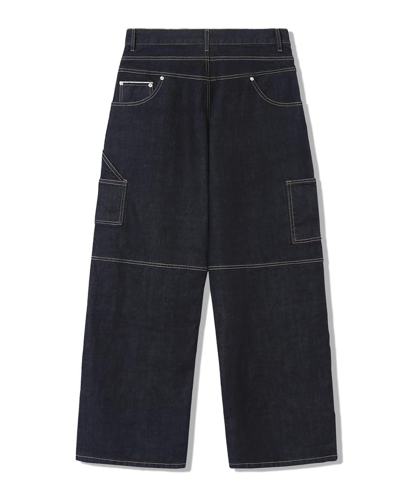 TRILLION Reverse Carpenter Selvedge Wide Denim Pants [Indigo]