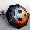 1pc Electric Soccer Ball with Automatic Opening Folding Design, 8-Bone Iron Frame Outdoor Umbrella, Perfect Gift for Fans, Travelers, Daily Use,