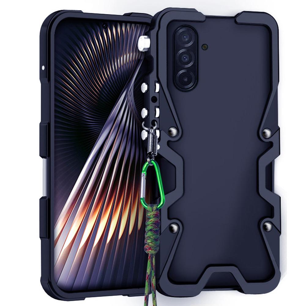 

Для Samsung Galaxy A56 5G Бампер Металевий Корпус Телефонної Оболонки зі Сплаву Алюмінію з Ремінцем A