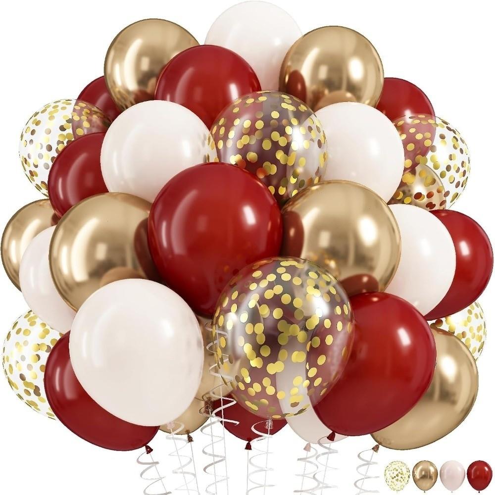 60Pcs 10 Inch Latex Balloons Lightweight Birthday Party Supplies Balloon Set Wedding Decor
