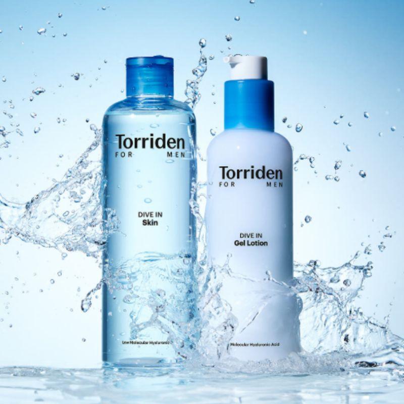 Torriden DIVE-IN For Men Skin 300ml + Gel Lotion 200ml Set Hydrating Korean Men s Skincare Duo