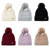 Warm Winter Hat Ear Protection Pompoms Hat Casual Crochet Women's Hat  Outdoor