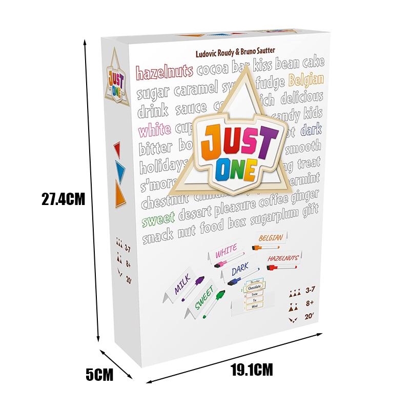 Hol dir das beste Familienbrettspiel | Just One Partyspiel für Kinder und Erwachsene | Kooperatives Gameplay | 3-7 Spieler