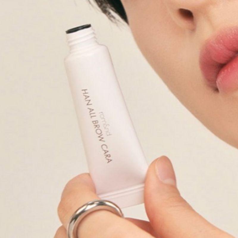 rom&nd Han All Brow Cara 9g Long-Lasting Eyebrow Mascara for Natural Brow Styling & Color Fixing