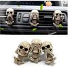 3PCS Halloween Skull Decoration Air Fresheners Vent Clips - Cute Skeleton Car