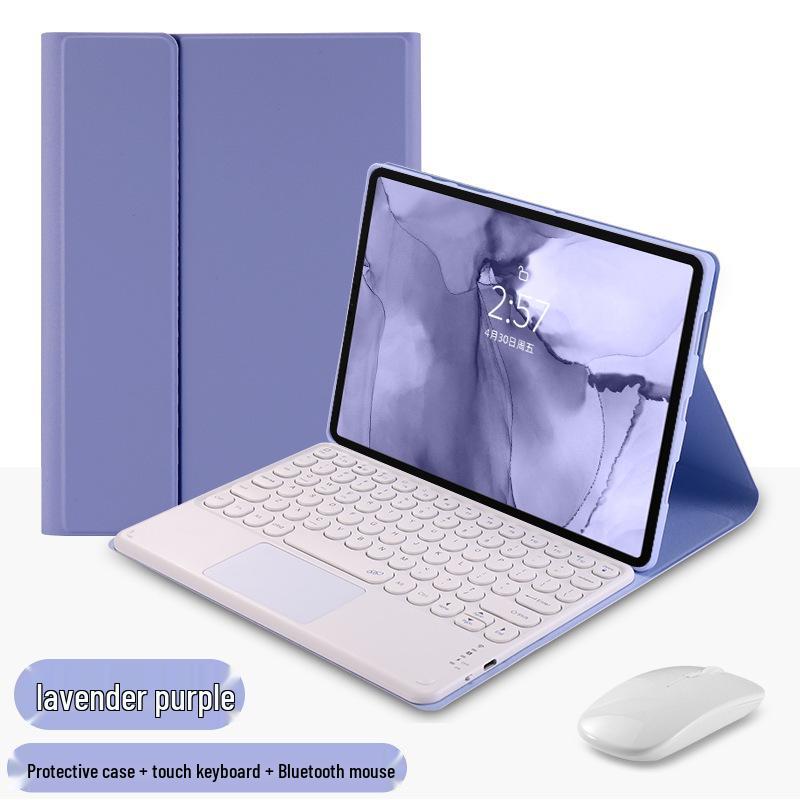 Xiaomi Pro5/RedmiPad SE11 11.2" Tablet Case with Bluetooth Keyboard, Leather, Russian Layout