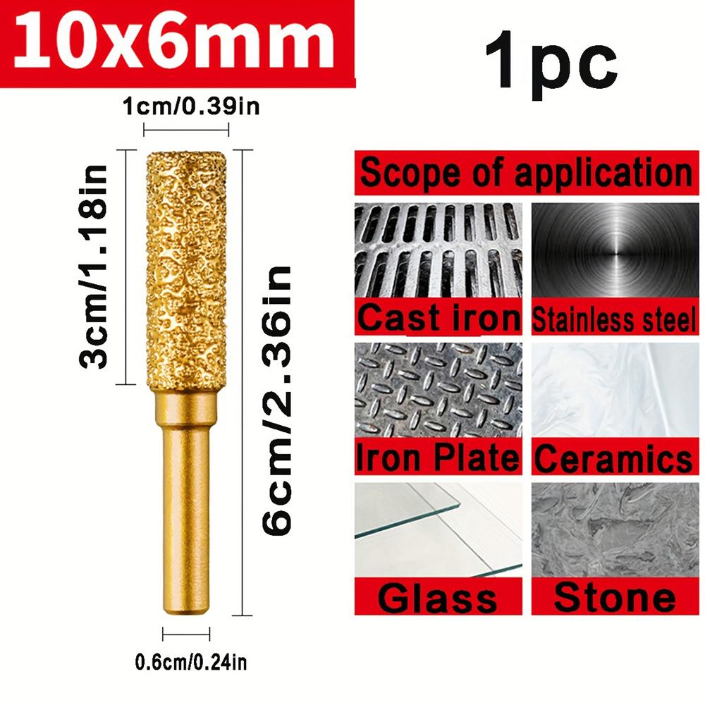 Cap de șlefuit cu diamant Ascuțire Slefuire manuală Burghiu electric Slefuire metale Lipire Tijă de șlefuire pentru plăci ceramice Piatră de oțel